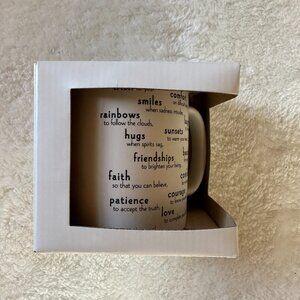 NEW Quotable Mug Gift in "My Wish for You" NIB 14oz microwave/dishwasher safe